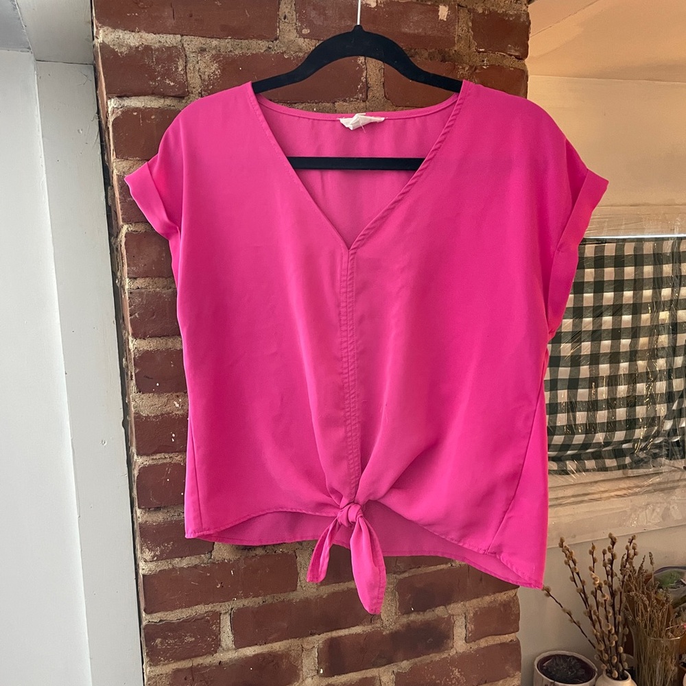 hot pink dressy top